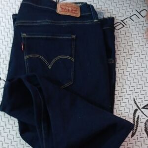 Levi's Women's Dark Blue Straight Leg Jeans